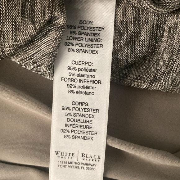 WHBM grey medium super comfortable dropped waist dress - Picture 11 of 11